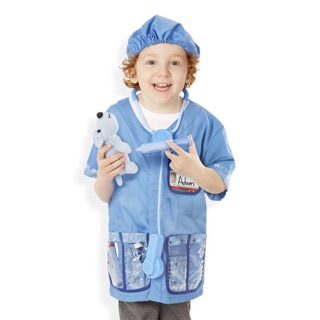 ชุดสัตวแพทย์ พร้อมอุปกรณ์ Melissa &amp; Doug Veterinarian Role Play Costume Set