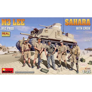 MI35274 M3 LEE MID PROD. SAHARA w/CREW 1/35