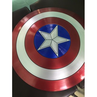 [ส่งฟรี] โมเดล Avengers โล่กัปตันอเมริกา Captain America Shield 1:1 วัสดุ ABS น้ำหนัก 1.1 กิโล ด้านหลังมีสายจับ