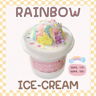 สไลม์ DIY “Rainbow Icecream” | stickyfinger.slime