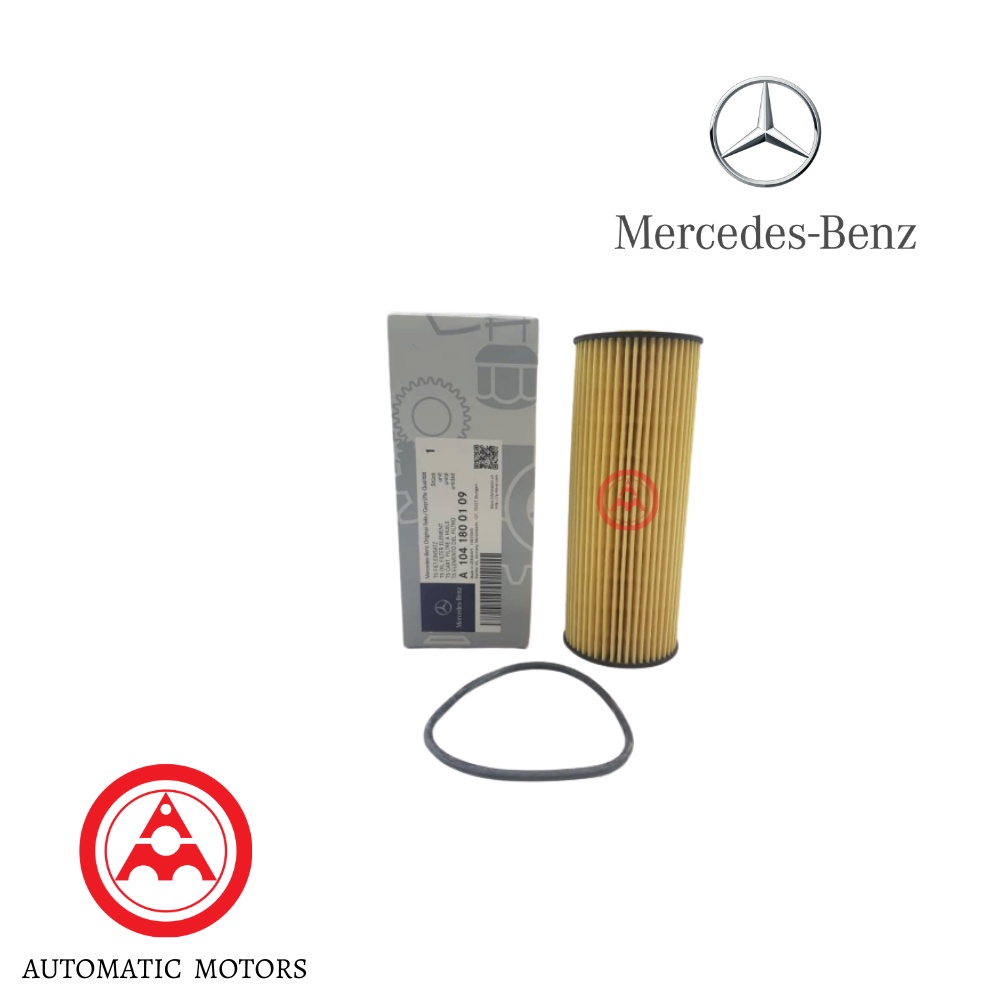 กรองน้ํามันเครื่อง Mercedes Benz M104 M111 M161 REXTON 270 1041800109 E142HD21 OX133D