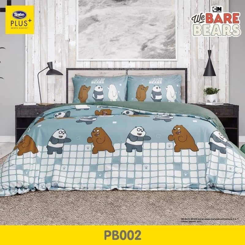 ชุดเครื่องนอน Satin Plus 3.5 ฟุต 3 ชิ้น ลาย WE BEAR BEARS