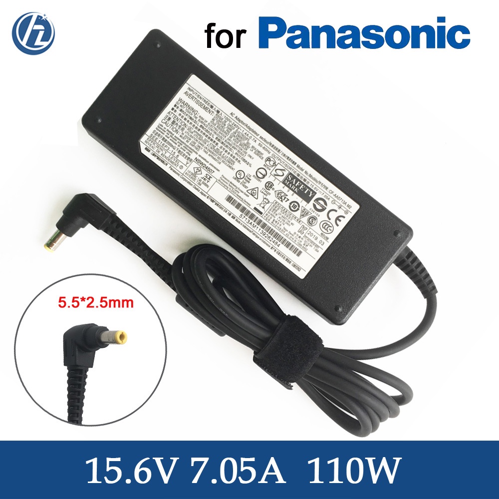 Genuine Laptop Adapter 15.6V 7.05A 110W CF-AA5713A M1 AC Charger for Panasonic Toughbook CF-31 CF-53 CF-52 CF-19 Power S