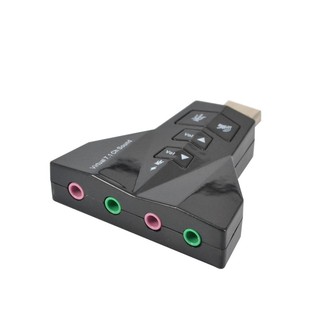 อะแดปเตอร์การ์ดเสียง 7 . 1 dual channel usb 2 . 0 3 d สําหรับ pc ขนาดพกพา