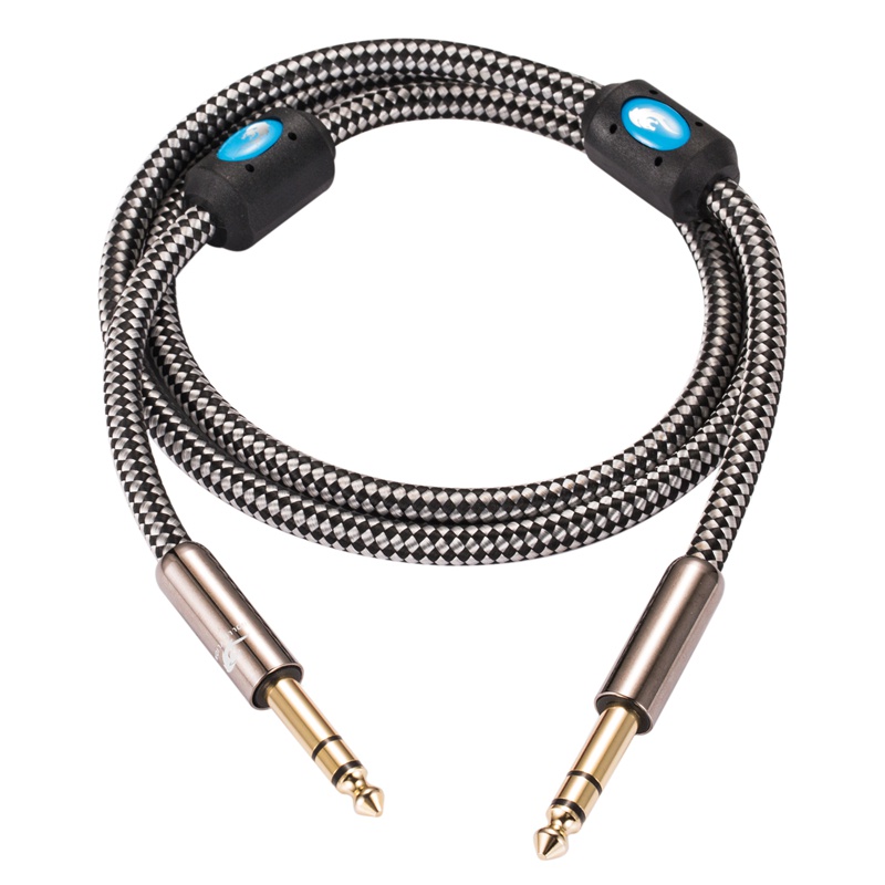Golley Lion สายเคเบิ้ลเสียงสเตอริโอ Trs Male To Male Balanced 1/4 นิ้ว 6.5 มม. สําหรับเบสแอมป์สีขาว
