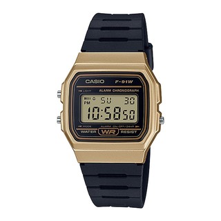 CASIO นาฬิกาข้อมือผู้ชาย รุ่น F-91WM-9ADF - สีทอง