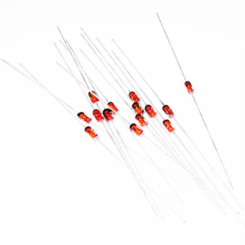 10 ชิ้น/ล็อต 1N34A 1N34 Germanium Diode 50mA 65V DO-35 (DO-204AH) IN34A IN34 Axial สําหรับทีวี FM AM