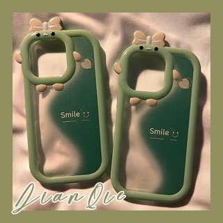 เคสโทรศัพท์มือถือ ลายการ์ตูนมอนสเตอร์หน้ายิ้ม ไล่โทนสีเขียว สําหรับ OPPO Reno5 Reno5PRO Reno6 Reno7PRO Reno7Z 5g RENO8 Reno8z 5g