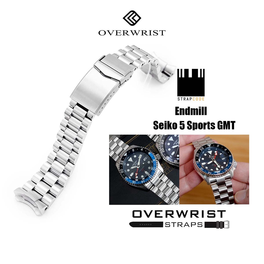 สายนาฬิกา Strapcode รุ่น Endmill for Seiko 5 Sports GMT