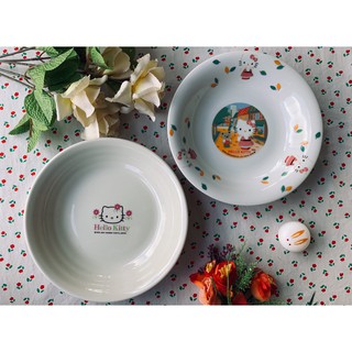จานทรงลึก hello kitty คิตตี้ ขนาด 8 นิ้ว