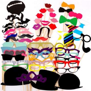 Photo Booth Props Party Masks Hat Mustache Lip photobooth props Wedding Party Decoration Birthday Party Favor