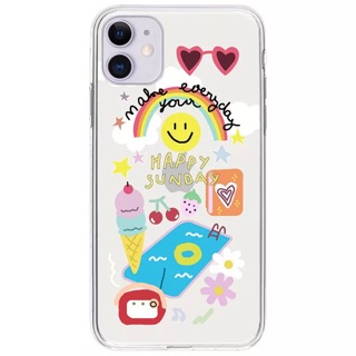 เคสใสสกรีนน่ารักก make your everyday :)