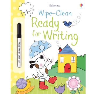 Usborne books-Wipe-clean alphabet 3Y+  หนังสือ พร้อมปากกา ลบได้ เสริมพัฒนาการ