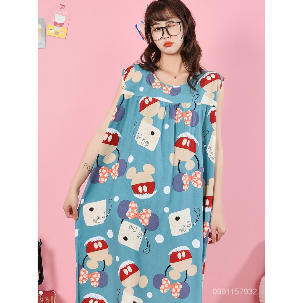 i6jj Yi Dai nightdressชุดนอนผ้าไหมผ้าฝ้ายฤดูร้อนของผู้หญิงสไตล์เจ้าหญิง ...