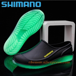 Shimano รองเท้าบูท กันน้ํา กันลื่น กันลื่น เรืองแสง กันฝน สําหรับผู้ชาย ตกปลา