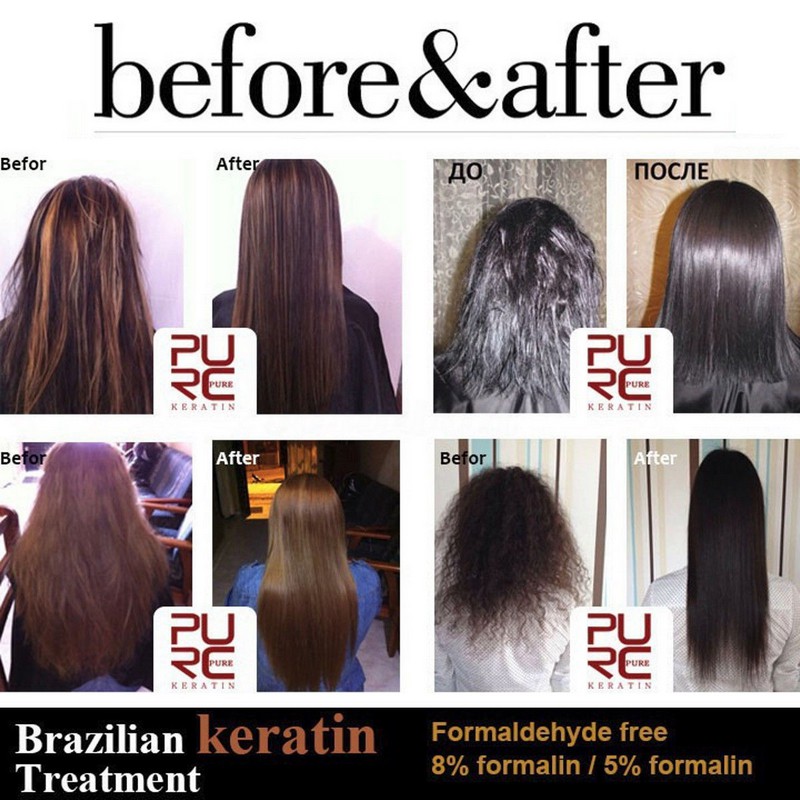 Uieepgp Pure Brazilian Keratin Hair Repair Straightening 100ml