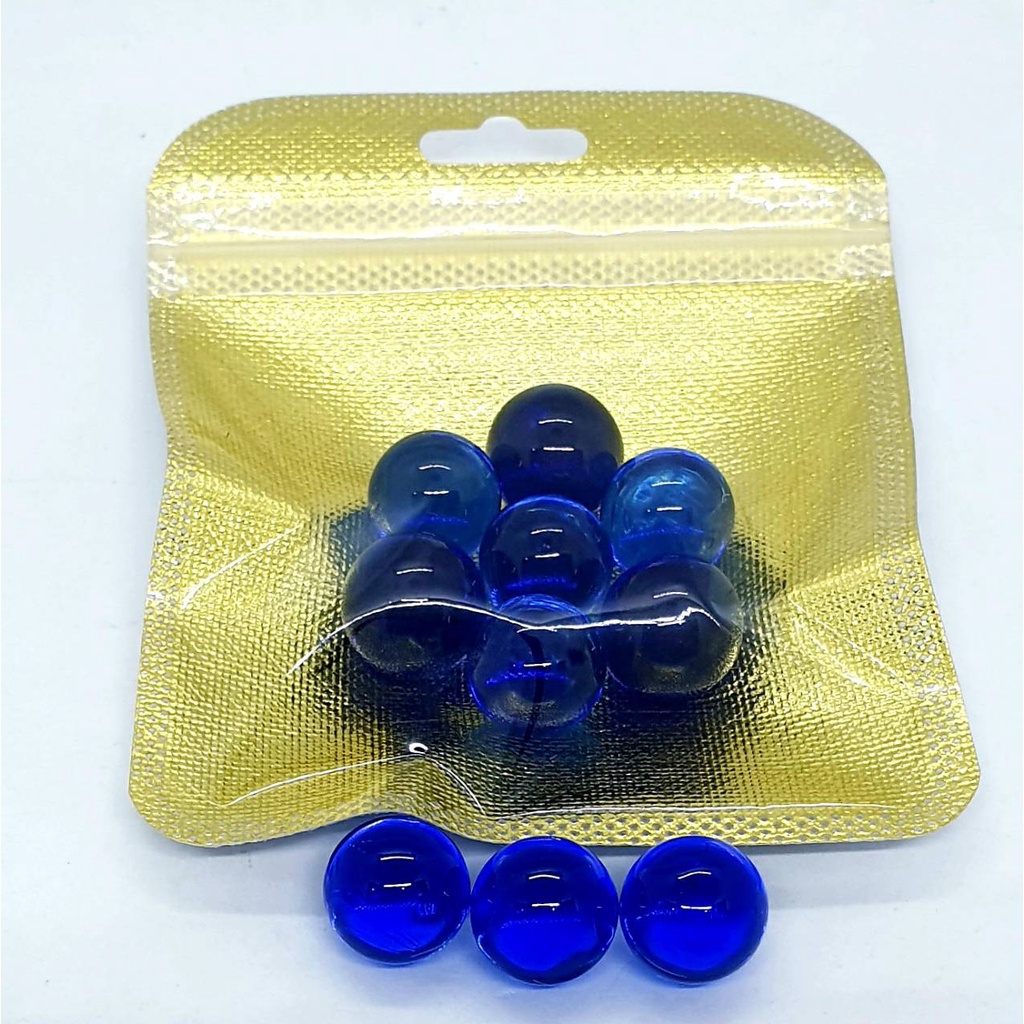 ลูกแก้วใส 16มิล  บรรจุ 7 ดวง ลูกแก้วแท้ เกรด A มาใหม่ แช่น้ำได้  มีหลายสีให้เลือก - รูปที่ 5