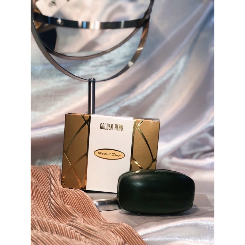 Golden Herb โกลเด้น เฮิร์บ สบู่ก้อนล้างหน้า สีดำ พร้อมส่ง (ห้ามนำภาพไปใช้ทุกกรณี)