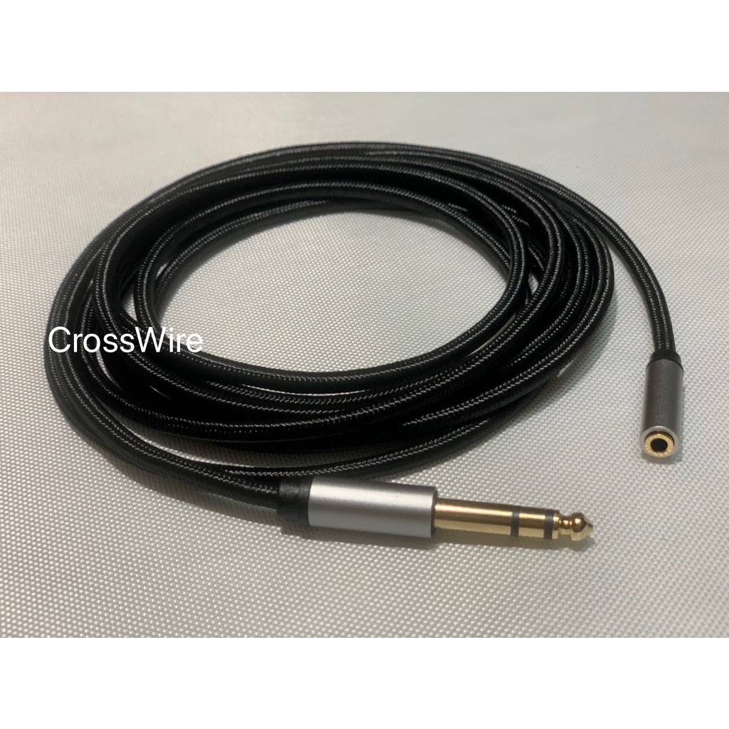 สายต่อหูฟัง แจ๊ค TRS 1/4"(6.35 mm) เป็นปลั๊ก 3.5 mm ตัวเมีย สำหรับต่อหูฟังอินเอียร์