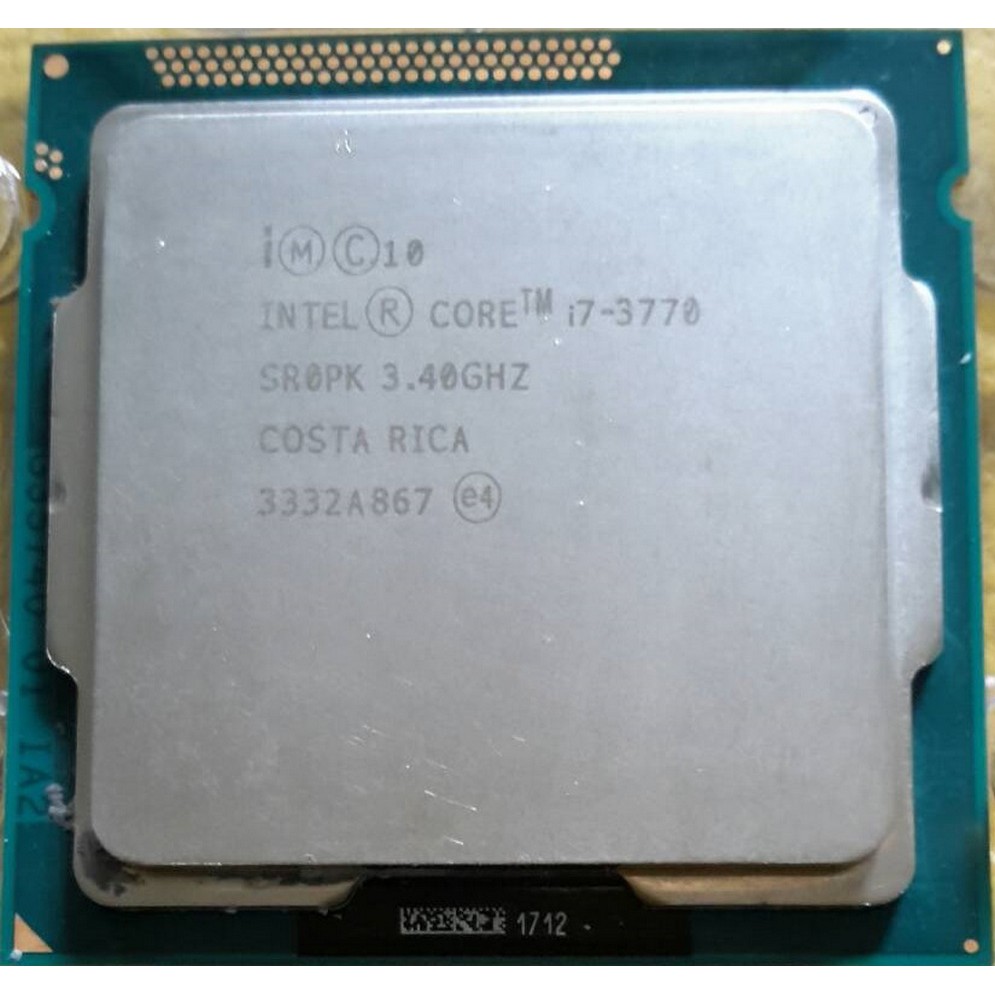 CPU Intel I7-3770 (Gen 3) 3.4GHz  ---> 3.9GHz สินค้ามือสอง