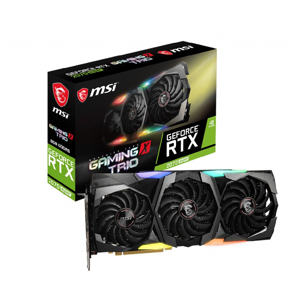 GeForce RTX 2070 SUPER™ GAMING X TRIO.ตัวท้อปการ์ดจอกราฟฟิคเเละเล่นเกมส์ ราคาถูกสุด
