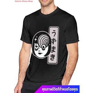 【Hot】นักล่าปีศาจ ผู้หญิง ผู้ชาย Anime &amp; Junji Ito Uzumaki Spiral Classic Short Sleeve T Shirts For Men sale รถถัง