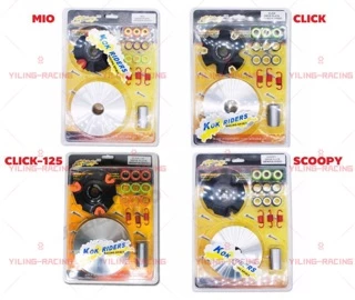 ชามแต่ง (ชุดใหญ่)+ฝาปิด+เม็ด+สปริง PCX 150/160 Giorno+ Click 110i/125i/150i Scoopy MIO N MAX LEAD125ของแต่งรถมอเตอร์ไซค์