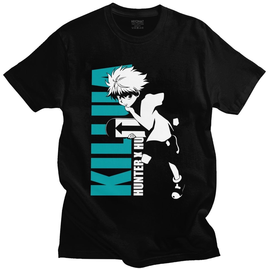 เสื้อยืดวินเทจGorgeous Hxh เสื้อยืดแขนสั้น คอกลม ผ้าฝ้าย 100% พิมพ์ลายอนิเมะ Hunter x Hunter สําหรับ