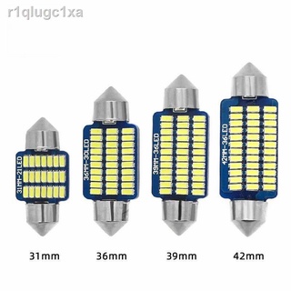 1ชิ้น ไฟเพดาน LED ไฟห้องโดยสาร ไฟส่องป้ายทะเบียน 31mm 36mm 39mm 41mm 12V แสงสีขาว