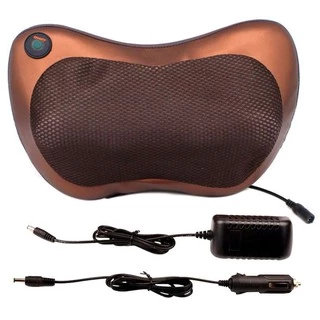 buybuytech เบาะนวดไฟฟ้า หมอนนวดคอ ใช้ได้ทั้งไฟรถและไฟบ้าน 8 ลูกครึงelectric massage pillow 8 balls