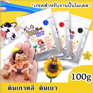 ดินเกาหลี ดินเบา ดินปั้น🐸🐞 ราคาถูกขนาด 100g คุณภาพเนื้อดินสำหรับปั้นงานโมเดลโดยเฉพาะ