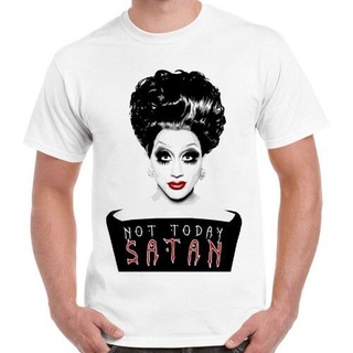 เสื้อยืดผ้าฝ้ายพิมพ์ลายแฟชั่นเสื้อยืด แบบนิ่ม พิมพ์ลาย Unsiex Satan Bianca Del Rio Pride Lgbt Rupauk สไตล์เรโทร สําหรับผ