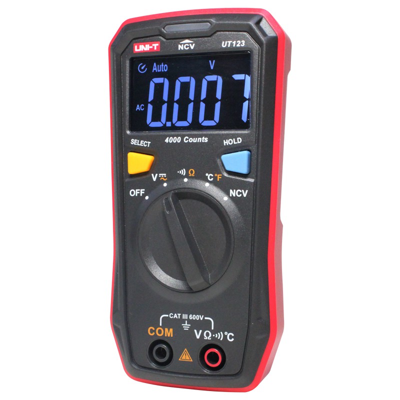 UNI-T UT123 ดิจิตอลมัลติมิเตอร์ เหมาะสำหรับเป็นเครื่องมือประจำบ้าน ของแท้ 100% ออกใบกำกับภาษีได้