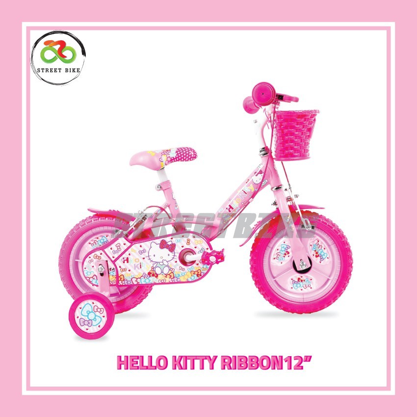 สินค้าแนะนำ!!!LA Bicycle จักรยาน รุ่น 12 Hello kitty สีชมพู