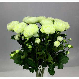 OrientalFineArt ดอกรานันคูลัส Artificial Rananculus stem ดอกไม้ประดิษฐ์เกรดพรีเมียม งานสวย