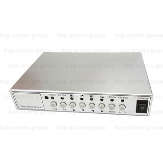 4 Channel CCTV Surveillance Color Quad Processor BNC