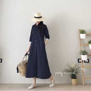 Maxidress ทรงเชิ้ตกระดุมยาว