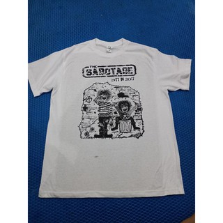 [S-5XL]เสื้อยืด พิมพ์ลายวงพังก์ THE SABOTAGE