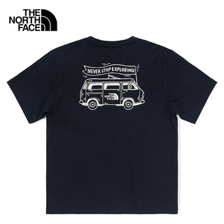 【cotton Tshirts👕】THE NORTH FACE M S/S VANLIFE -AP AVIATOR NAVY เสื้อยืดแขนสั้น เสื้อผ้า เสื้อผ้าผู้ชาย