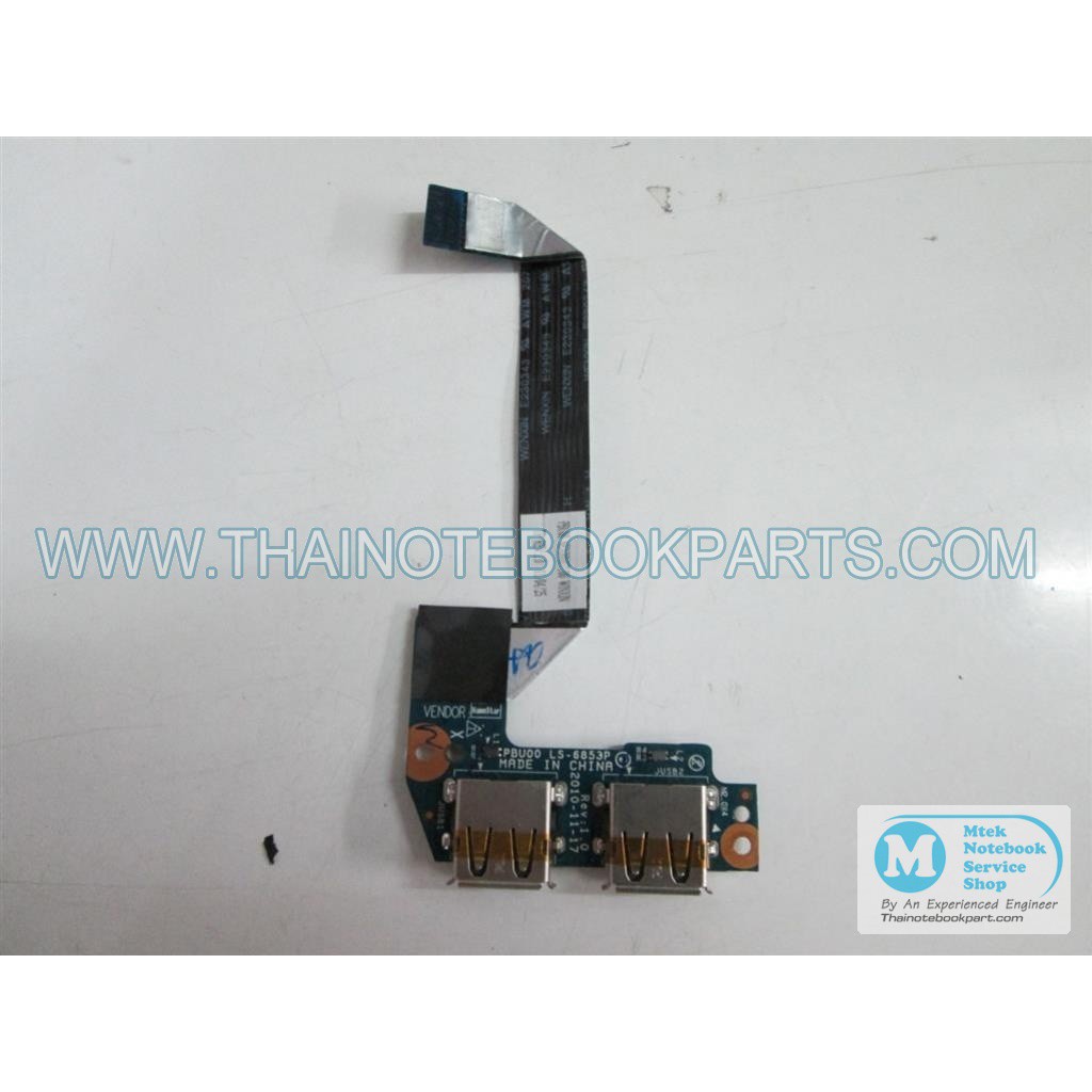 แผงวงจร USB Board Toshiba NB505, NB520 - LS-6853P (มือสอง)