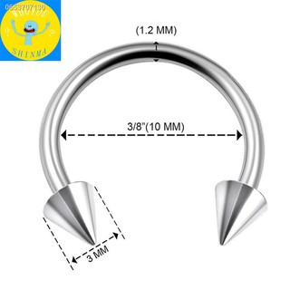 ที่เจาะจมูก จิวจมูก จิวจมูกไม่ต้องเจาะเจาะจมูกปลอม จิวจมูกแบบห่วง❐☂✲เครื่องประดับเจาะ , แหวนเกือกม้า, แหวนผู้หญิง, แหวน