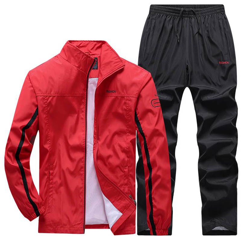 Men's Casual Tracksuit Full Zip Running Jogging Athletic Sports Hoodies + Sweatpants Set For Gym Training Working Su #3