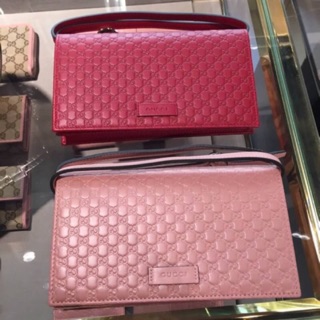 Gucci Woc สีชมพูหวานมาก Crossbody เก๋ๆ พกพาสะดวก พร้อมส่งค่ะ