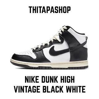 NIKE DUNK HIGH VINTAGE BLACK WHITE