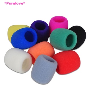 Purelove&gt; ใหม่ โฟมฟองน้ําครอบไมโครโฟน แบบมือถือ 10 สี