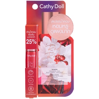 CATHY DOLL Red Rule Eau de Parfum  เคที่ดอลล์ เรดรูลโอเดอพาร์ฟูม 5 ml (ยกกล่อง4ชิ้น)