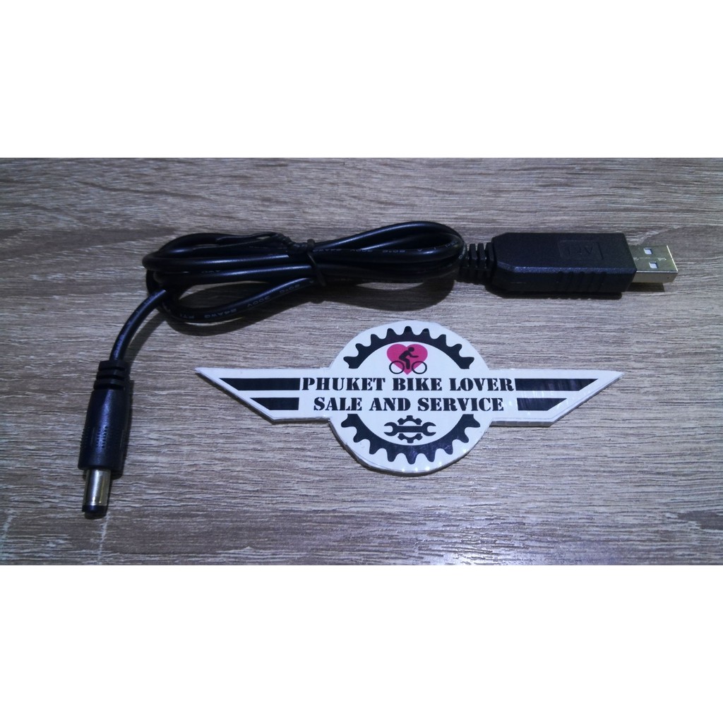 สาย USB แปลงเป็น 12vdc 800ma. สำหรับต่อ power bank แปลงไฟ 5v ใช้กับอุปกรณ์ 12vdc ออกภาคสนาม เช็คกระแ