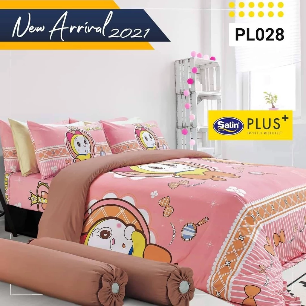 ชุดผ้าปูที่นอน Satin Plus ลายโดเรม่อนและโดเรมี่ thumbnail 7