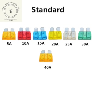 ราคาStandard fuse Mini fuse Micro fuse ฟิวส์รถยนต์ ฟิวส์เสียบ ฟิวส์มอเตอร์ไซค์ ฟิวส์เรือ ฟิวส์เสียบ