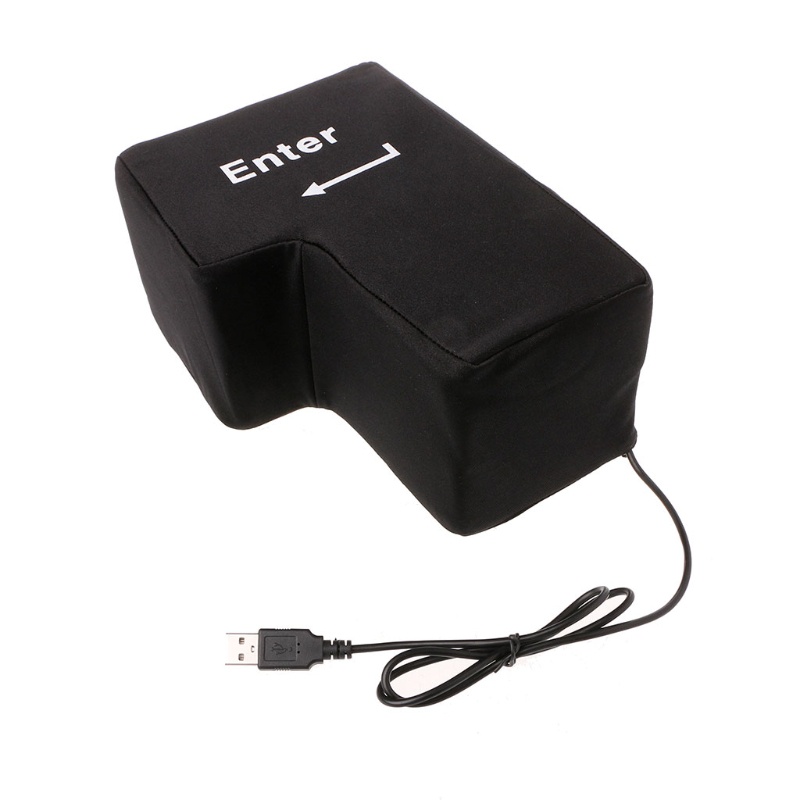 Yml3 Big Enter Supersized Key USB หมอนรองคอ สําหรับแล็ปท็อป คีย์บอร์ด ป้องกันความเครียด